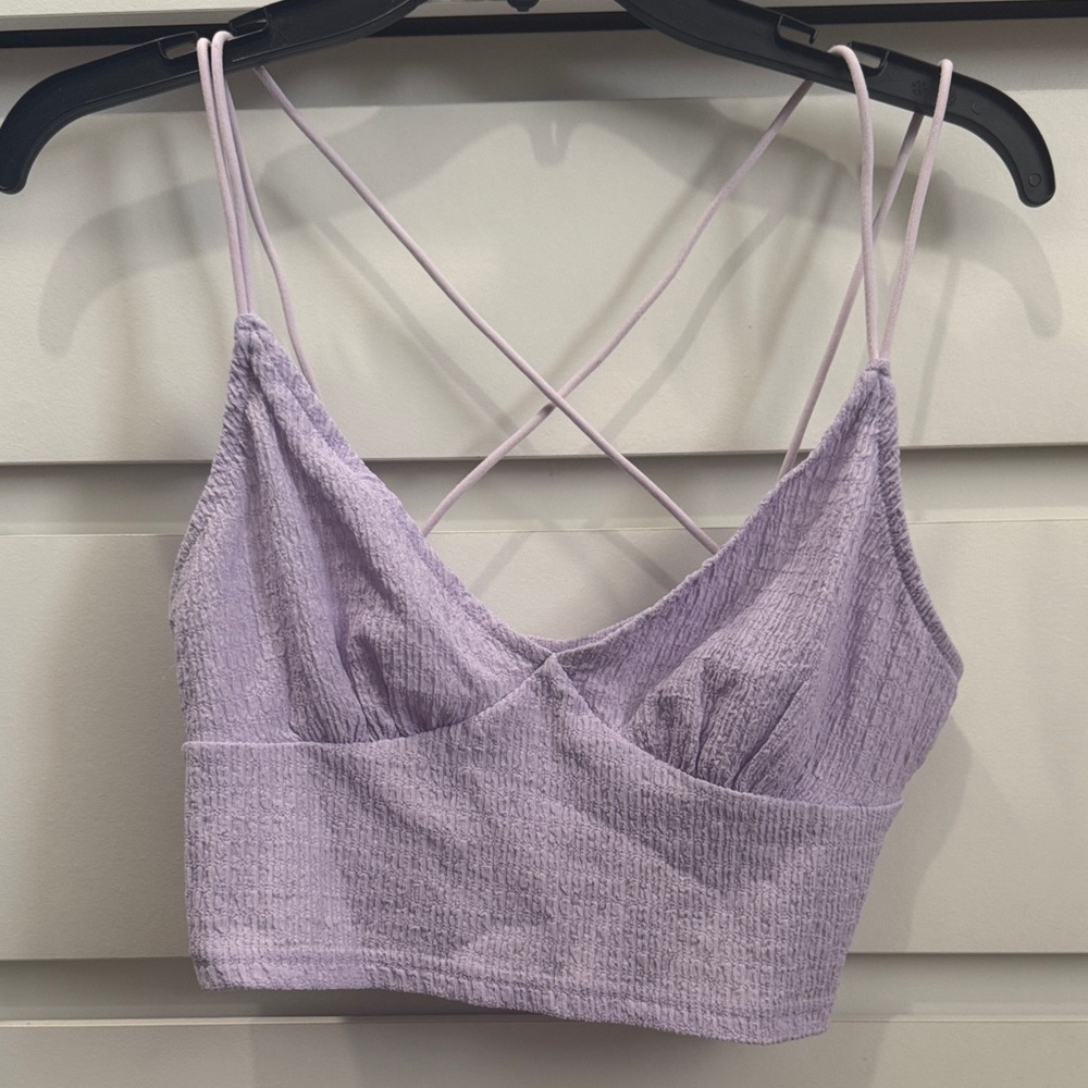 SHEIN Light Purple Knit Top